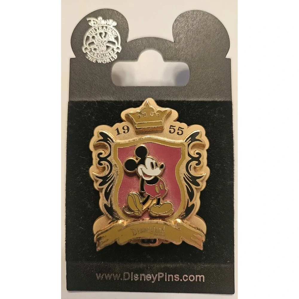 Disneyland Resort 3D 1955 Shield Crown Mickey Mouse Official Trading Pin